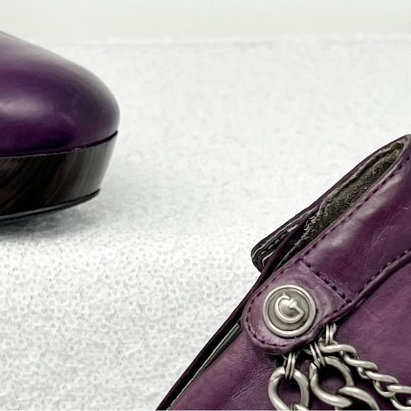 GUESS Women’s Seeri platform pumps women’s size 7 purple with silver chains. - Picture 6 of 16